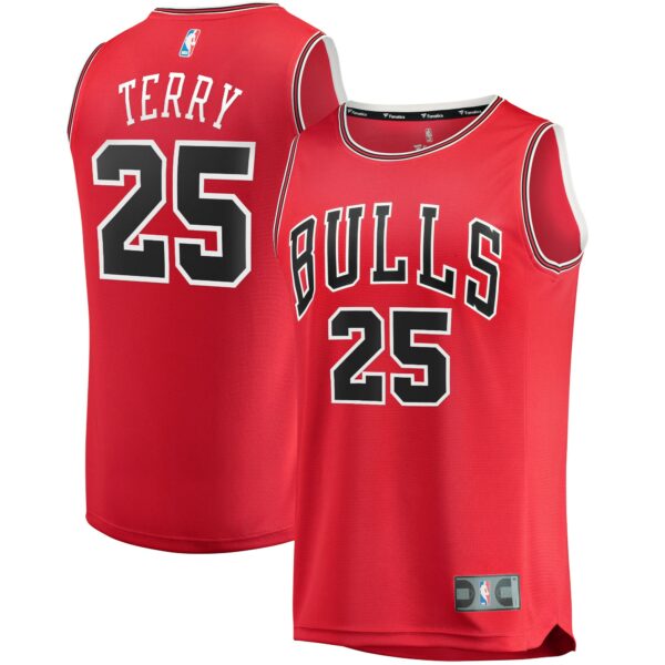 Dalen Terry Chicago Bulls Fanatics Fast Break Replica Player Jersey - Icon Edition - Red - Image 2