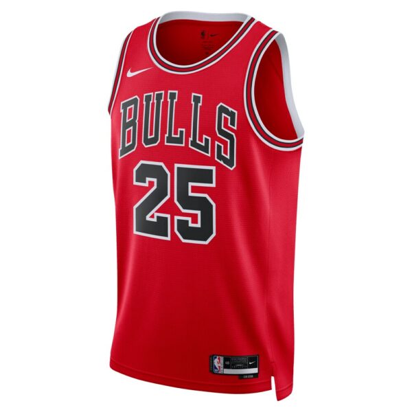 Dalen Terry Chicago Bulls Nike Unisex 2022 NBA Draft First Round Pick Swingman Jersey - Icon Edition - Red - Image 3