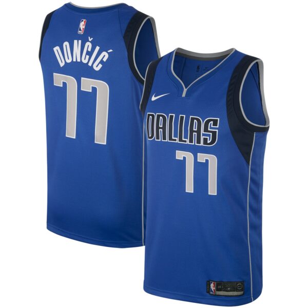 Dallas Mavericks Luka Doncic Nike Men's Swingman Jersey - Royal - Image 2