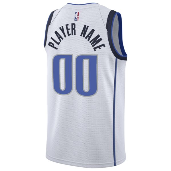 Dallas Mavericks Nike 2020/21 Swingman Custom Jersey - Association Edition - White - Image 4