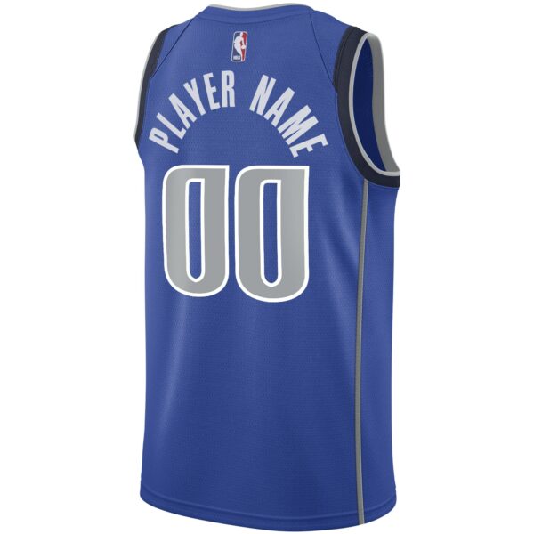 Dallas Mavericks Nike 2020/21 Swingman Custom Jersey - Icon Edition - Blue - Image 4