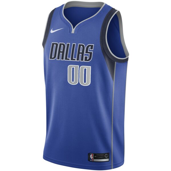 Dallas Mavericks Nike 2020/21 Swingman Custom Jersey - Icon Edition - Blue - Image 3