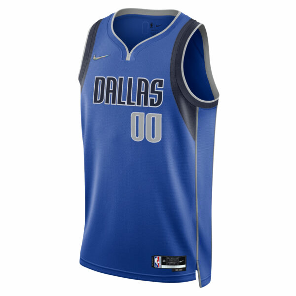 Dallas Mavericks Nike 2021/22 Diamond Swingman Custom Jersey - Icon Edition - Blue - Image 3