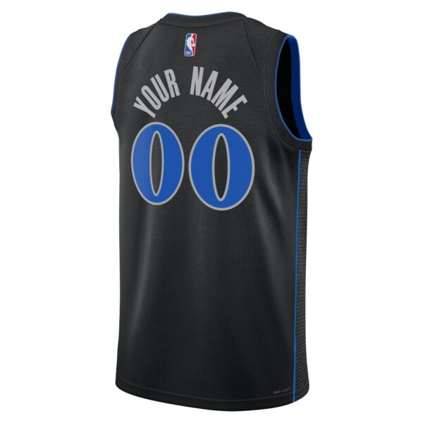 Dallas Mavericks Nike Unisex 2023/24 Custom Swingman Jersey - Black - City Edition - Image 4