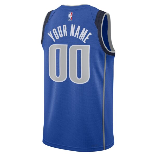 Dallas Mavericks Nike Unisex Swingman Custom Jersey Blue - Icon Edition - Image 4