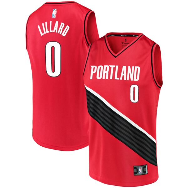 Damian Lillard Portland Trail Blazers Fanatics Fast Break Replica Jersey - Statement Edition - Red