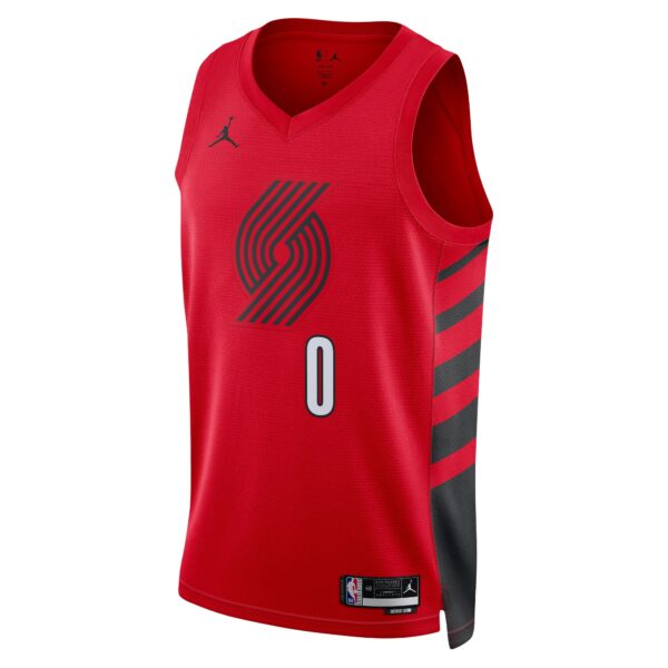 Damian Lillard Portland Trail Blazers Jordan Brand Unisex Swingman Jersey - Statement Edition - Red - Image 3