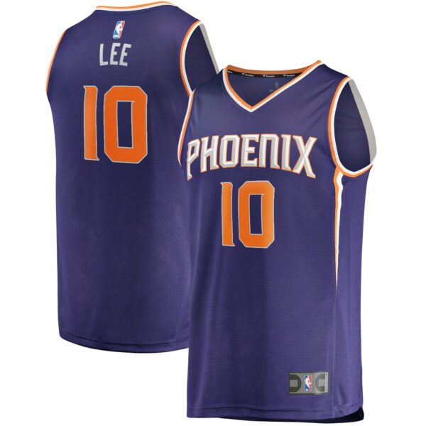 Damion Lee Phoenix Suns Fanatics Fast Break Replica Jersey - Icon Edition - Purple - Image 2