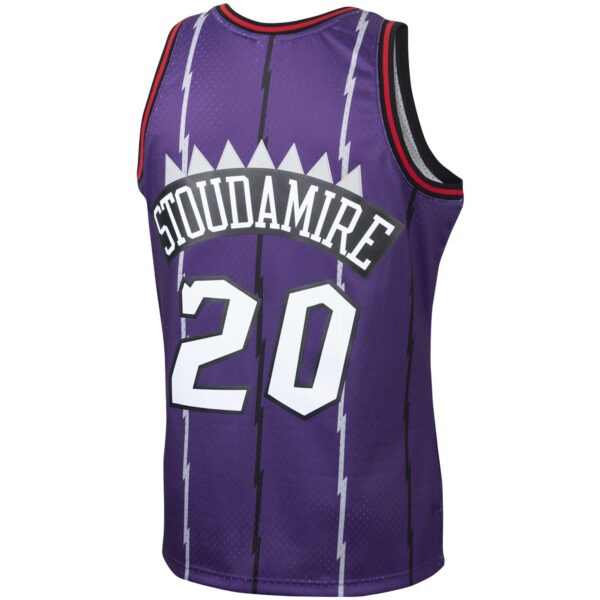 Damon Stoudamire Toronto Raptors Mitchell & Ness 1995/96 Hardwood Classics Swingman Jersey - Purple - Image 4