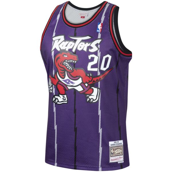 Damon Stoudamire Toronto Raptors Mitchell & Ness 1995/96 Hardwood Classics Swingman Jersey - Purple - Image 3