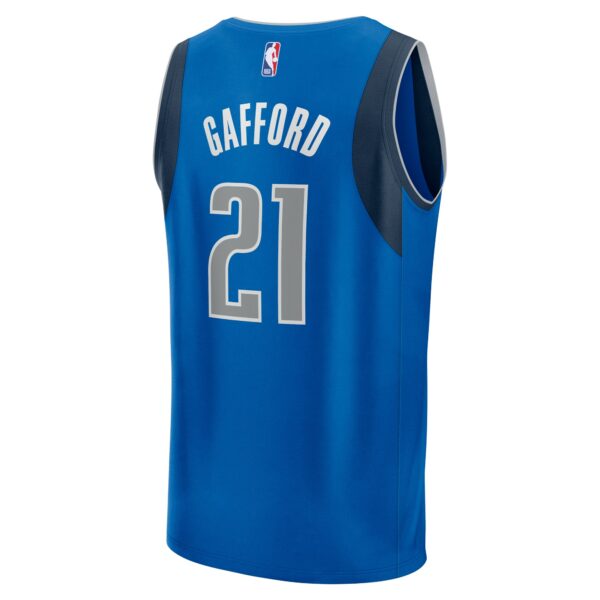 Daniel Gafford Dallas Mavericks Fanatics Youth Fast Break Player Jersey - Icon Edition - Blue - Image 4