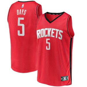 Darius Days Houston Rockets Fanatics Fast Break Player Jersey - Icon Edition - Red