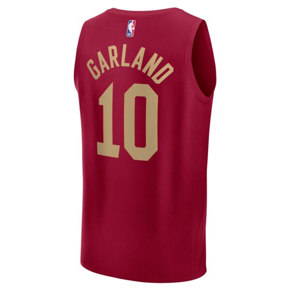 Darius Garland Cleveland Cavaliers Fanatics Fast Break Player Jersey - Icon Edition - Wine - Image 4
