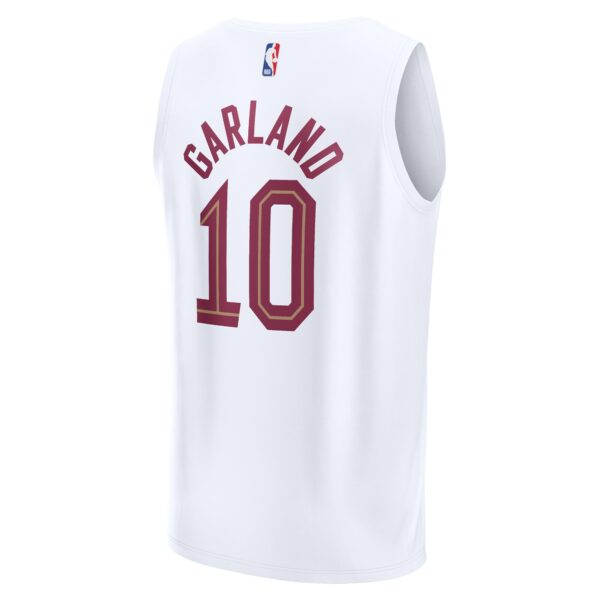 Darius Garland Cleveland Cavaliers Fanatics Fast Break Replica Player Jersey - Association Edition - White - Image 4