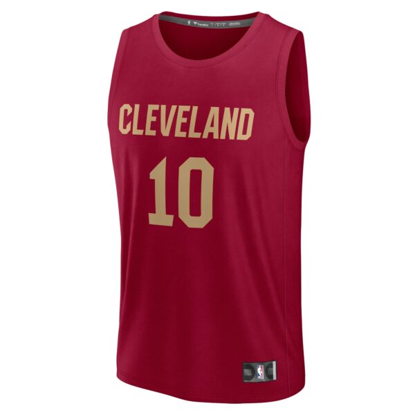 Darius Garland Cleveland Cavaliers Fanatics Youth Fast Break Player Jersey - Icon Edition - Wine - Image 3