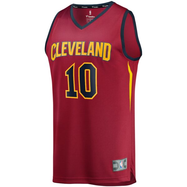 Darius Garland Cleveland Cavaliers Fanatics Youth Replica Fast Break Jersey Wine - Icon Edition - Image 3