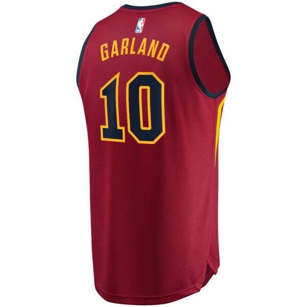 Darius Garland Cleveland Cavaliers Fanatics Youth Replica Fast Break Jersey Wine - Icon Edition - Image 4