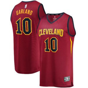 Darius Garland Cleveland Cavaliers Fanatics Youth Replica Fast Break Jersey Wine - Icon Edition