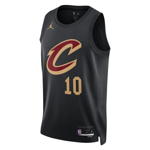 Darius Garland Cleveland Cavaliers Jordan Brand Unisex Swingman Jersey - Statement Edition - Black - Image 3