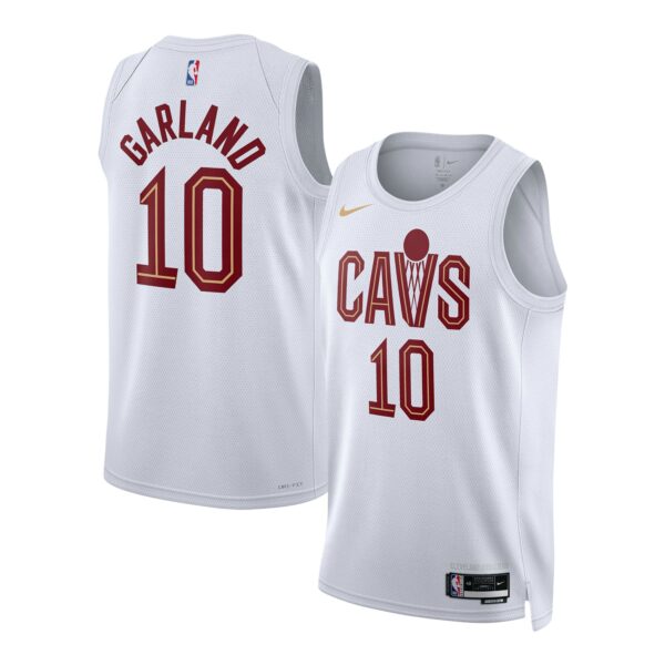 Darius Garland Cleveland Cavaliers Nike Unisex Swingman Jersey - Association Edition - White - Image 2