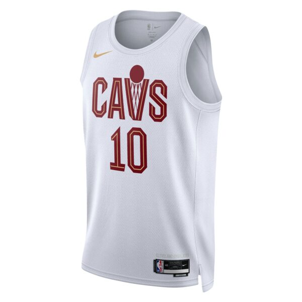 Darius Garland Cleveland Cavaliers Nike Unisex Swingman Jersey - Association Edition - White - Image 3