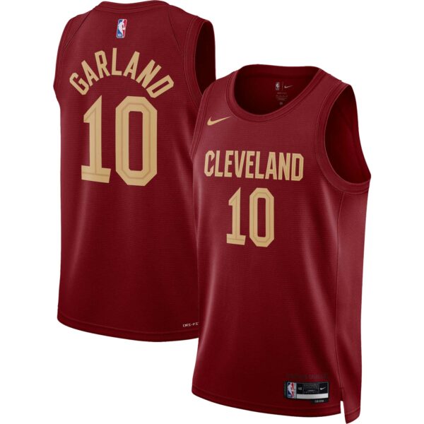 Darius Garland Cleveland Cavaliers Nike Unisex Swingman Jersey - Icon Edition - Wine - Image 2