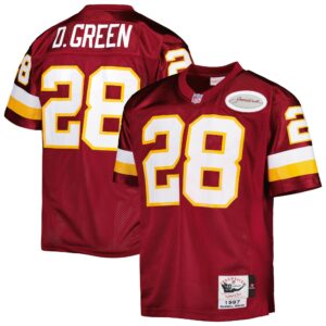 Darrell Green Washington Football Team 1997 Mitchell & Ness Authentic Throwback Retired Player Jersey - Burgundy
