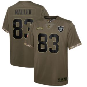Darren Waller Las Vegas Raiders Nike Youth 2022 Salute To Service Player Limited Jersey - Olive