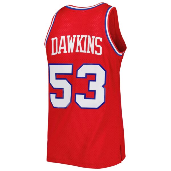 Darryl Dawkins Philadelphia 76ers Mitchell & Ness Hardwood Classics 1979/80 Swingman Jersey - Red - Image 4