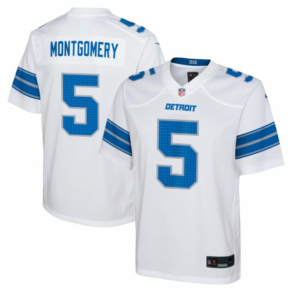 David Montgomery Detroit Lions Nike Youth Player Game Jersey - White