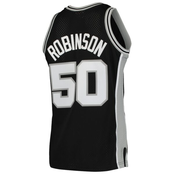 David Robinson San Antonio Spurs Mitchell & Ness 1991/92 Hardwood Classics Swingman Jersey - Black - Image 4