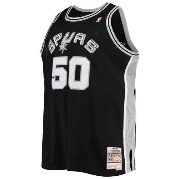 David Robinson San Antonio Spurs Mitchell & Ness 1998/99 Big & Tall Hardwood Classics Swingman Jersey - Black - Image 3