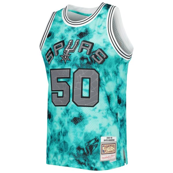 David Robinson San Antonio Spurs Mitchell & Ness 1998/99 Galaxy Swingman Jersey - Teal - Image 3