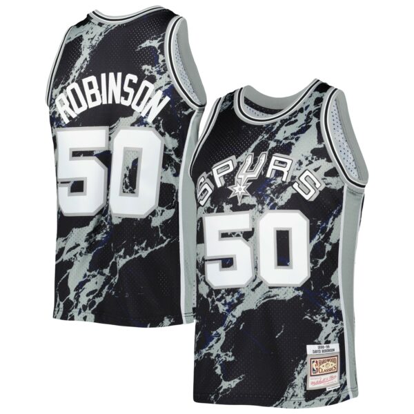 David Robinson San Antonio Spurs Mitchell & Ness 1998/99 Hardwood Classics Marble Swingman Jersey - Black