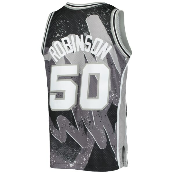 David Robinson San Antonio Spurs Mitchell & Ness Hardwood Classics 1998/99 Hyper Hoops Swingman Jersey - Black - Image 4