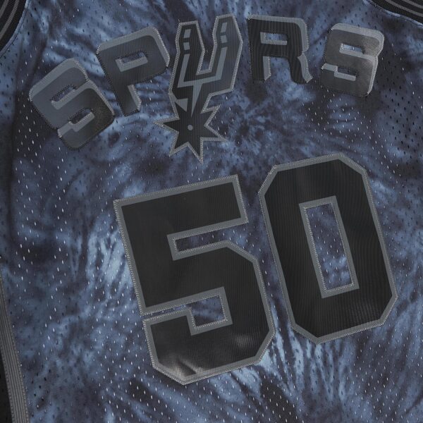 David Robinson San Antonio Spurs Mitchell & Ness Hardwood Classics 1998/99 Tie-Dye Swingman Jersey - Black - Image 5