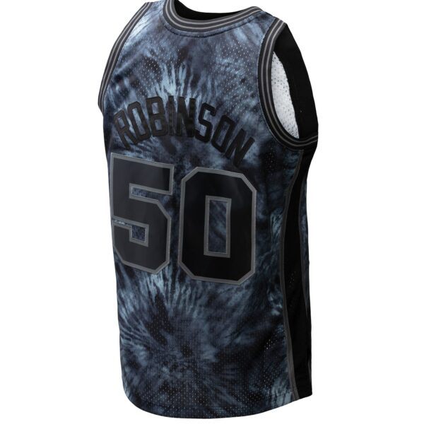 David Robinson San Antonio Spurs Mitchell & Ness Hardwood Classics 1998/99 Tie-Dye Swingman Jersey - Black - Image 4