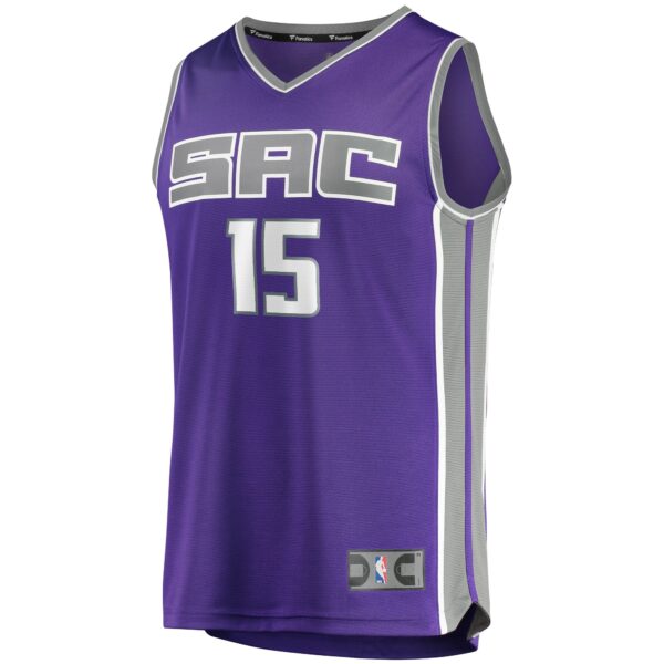 Davion Mitchell Sacramento Kings Fanatics Youth Fast Break Replica Jersey Purple - Icon Edition - Image 3