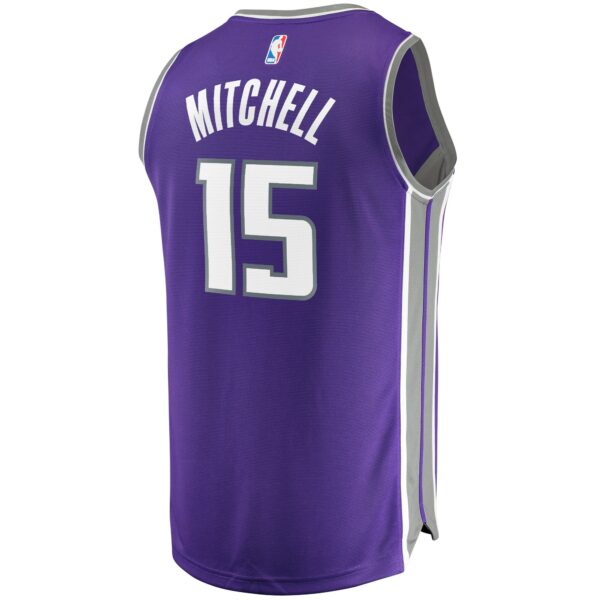 Davion Mitchell Sacramento Kings Fanatics Youth Fast Break Replica Jersey Purple - Icon Edition - Image 4
