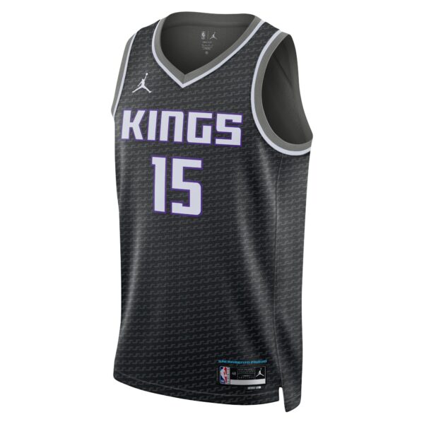 Davion Mitchell Sacramento Kings Jordan Brand Unisex Swingman Jersey - Statement Edition - Black - Image 3