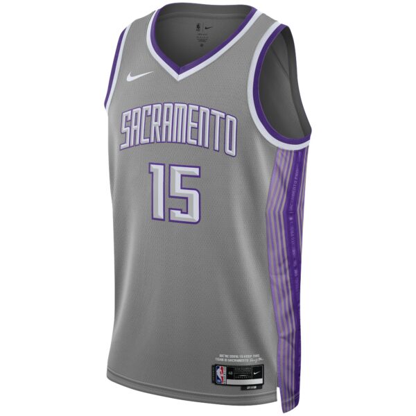 Davion Mitchell Sacramento Kings Nike Unisex 2022/23 Swingman Jersey - City Edition - Anthracite - Image 3