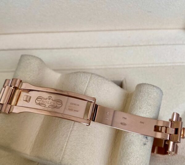 Day-Date Chocolate Dial 18K Everose Gold President Automatic Unisex Watch - Image 7