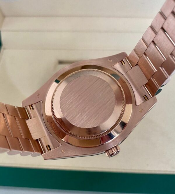Day-Date Chocolate Dial 18K Everose Gold President Automatic Unisex Watch - Image 6