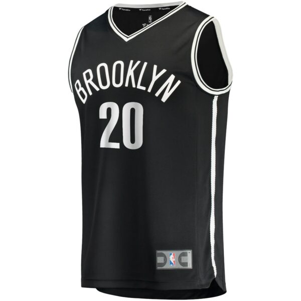 Day'Ron Sharpe Brooklyn Nets Fanatics Fast Break Replica Jersey - Icon Edition - Black - Image 3