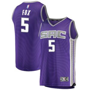 De'Aaron Fox Sacramento Kings Fanatics Fast Break Replica Jersey Purple - Icon Edition