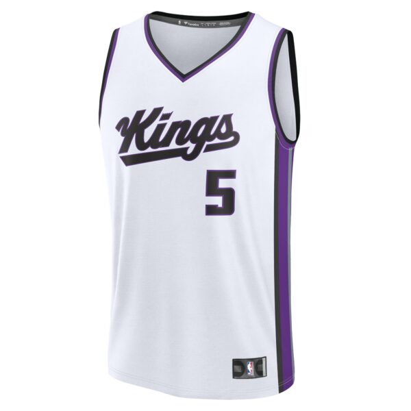 De'Aaron Fox Sacramento Kings Fanatics Fast Break Replica Player Jersey - Association Edition - White - Image 3