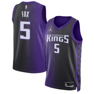 De'Aaron Fox Sacramento Kings Jordan Brand Unisex Swingman Jersey - Statement Edition - Purple