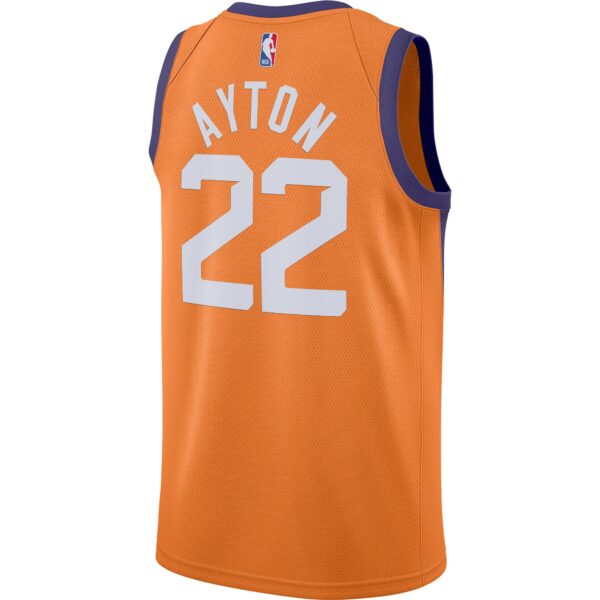 Deandre Ayton Phoenix Suns Jordan Brand 2020/21 Swingman Jersey - Statement Edition - Orange - Image 4