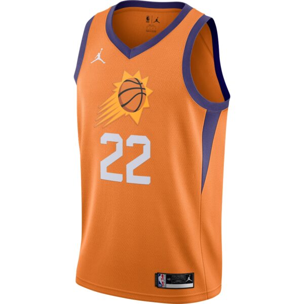 Deandre Ayton Phoenix Suns Jordan Brand 2020/21 Swingman Jersey - Statement Edition - Orange - Image 3