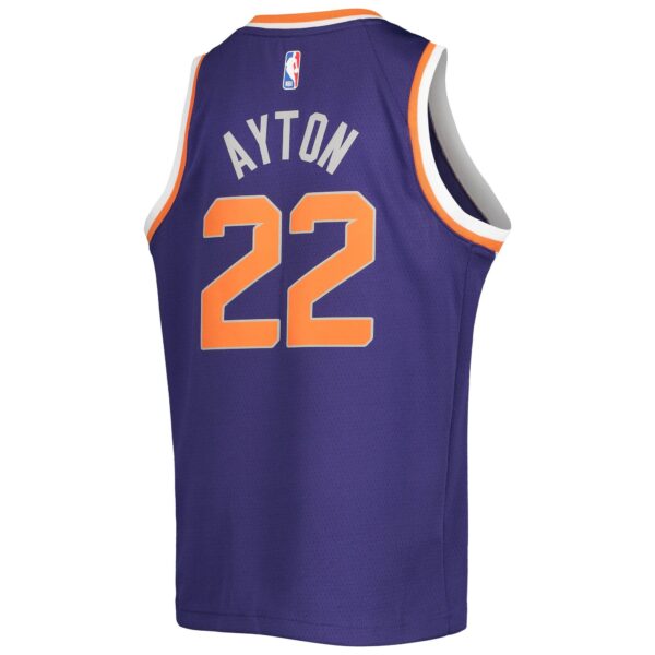 Deandre Ayton Phoenix Suns Nike Youth Swingman Jersey - Icon Edition - Purple - Image 4